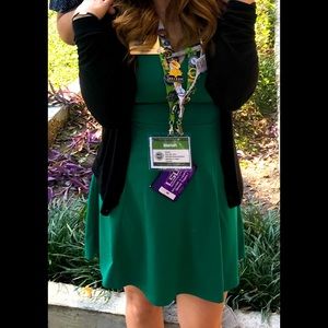 Royal Green A-Line dress